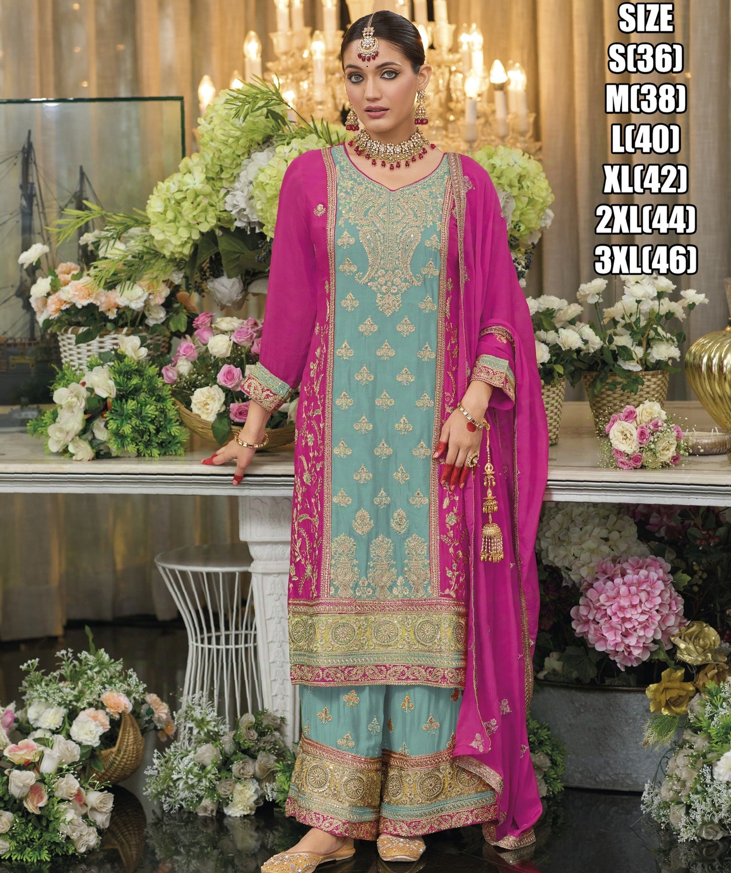 Beautiful Designer Indian Pakistani Salwar Kameez