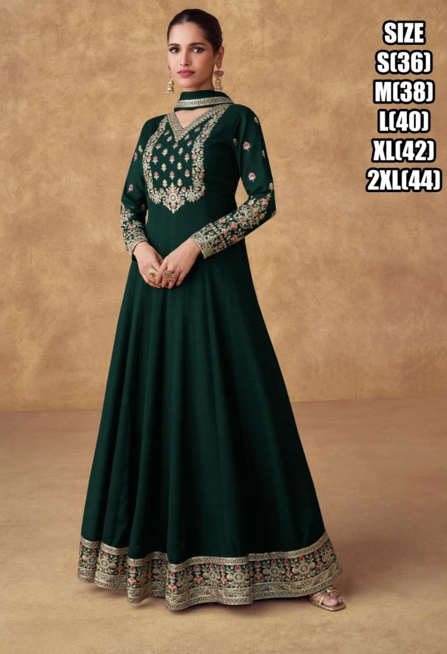 Stylish women's gown top and dupatta